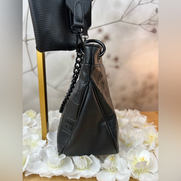 Steve Madden Black Quilted style Crossbody Bag with Chain Strap - Picture 7 of 12